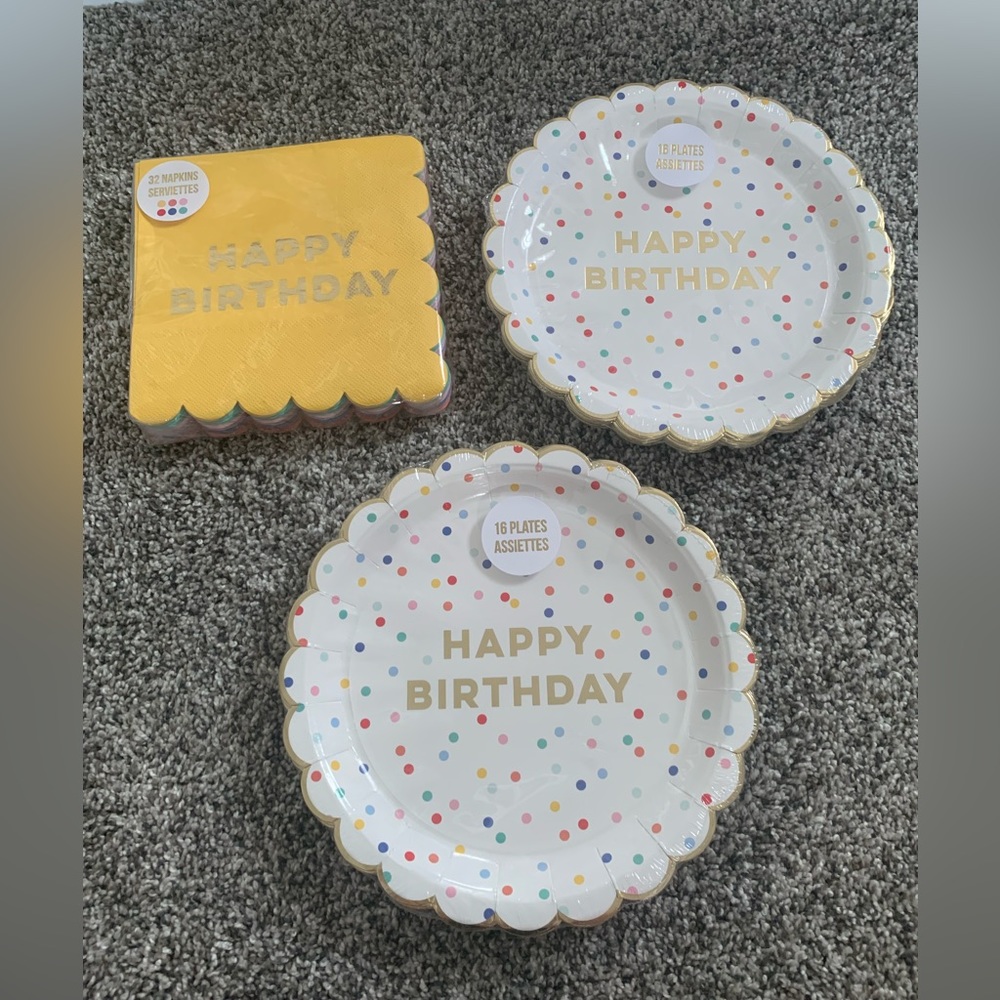 Meri Meri Birthday Plates & Napkins